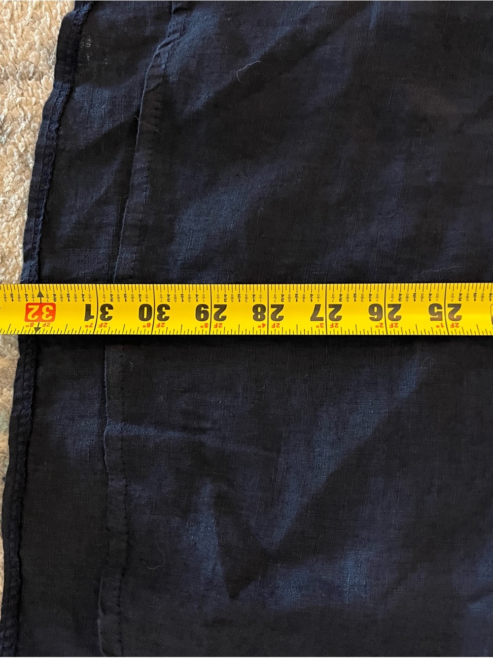 Marshalls Navy Blue Lightweight Linen Tunic Top - Picture 10 of 10